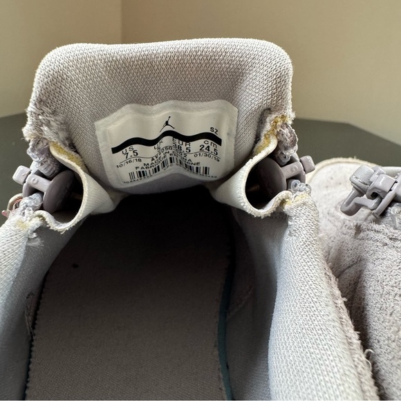 Nike‎ Jordan 1 Jester XX Lug Sole Jumpman Zipper Atmosphere Gray Suede Sneakers - Picture 12 of 14